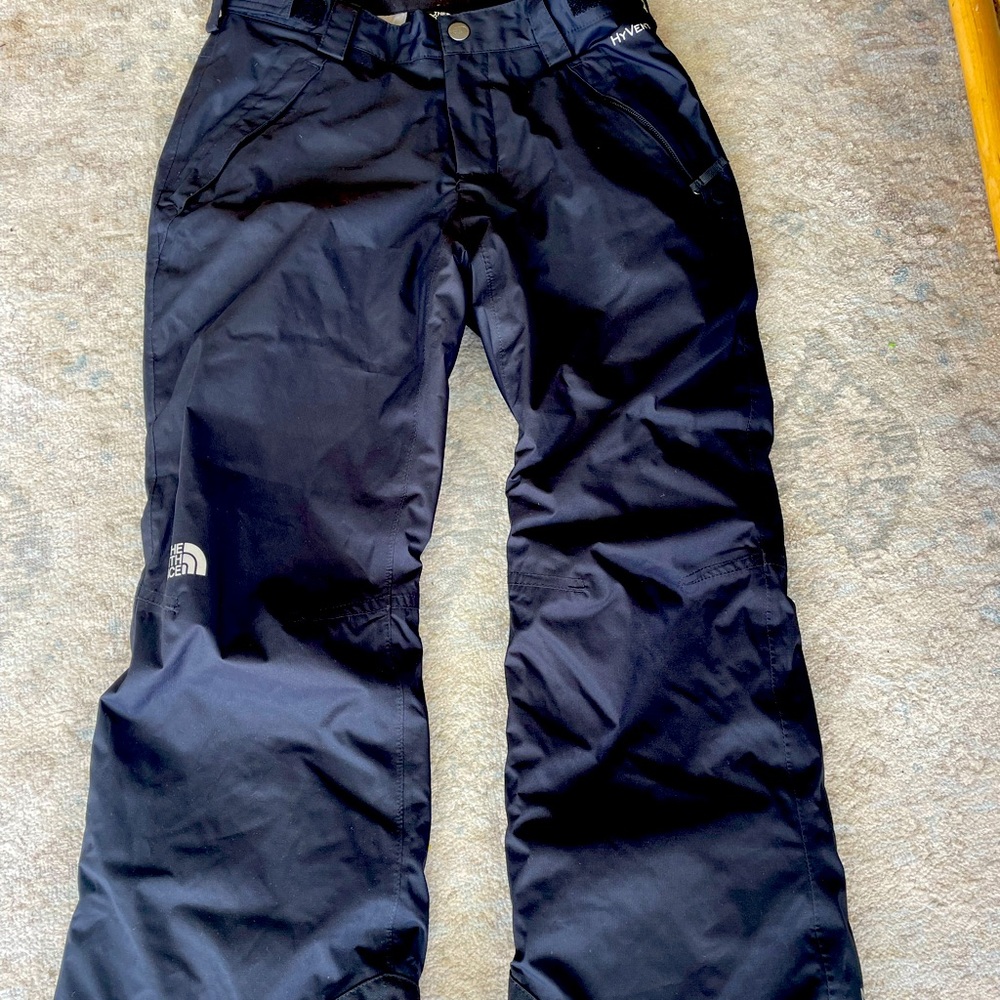 North face black snow pants